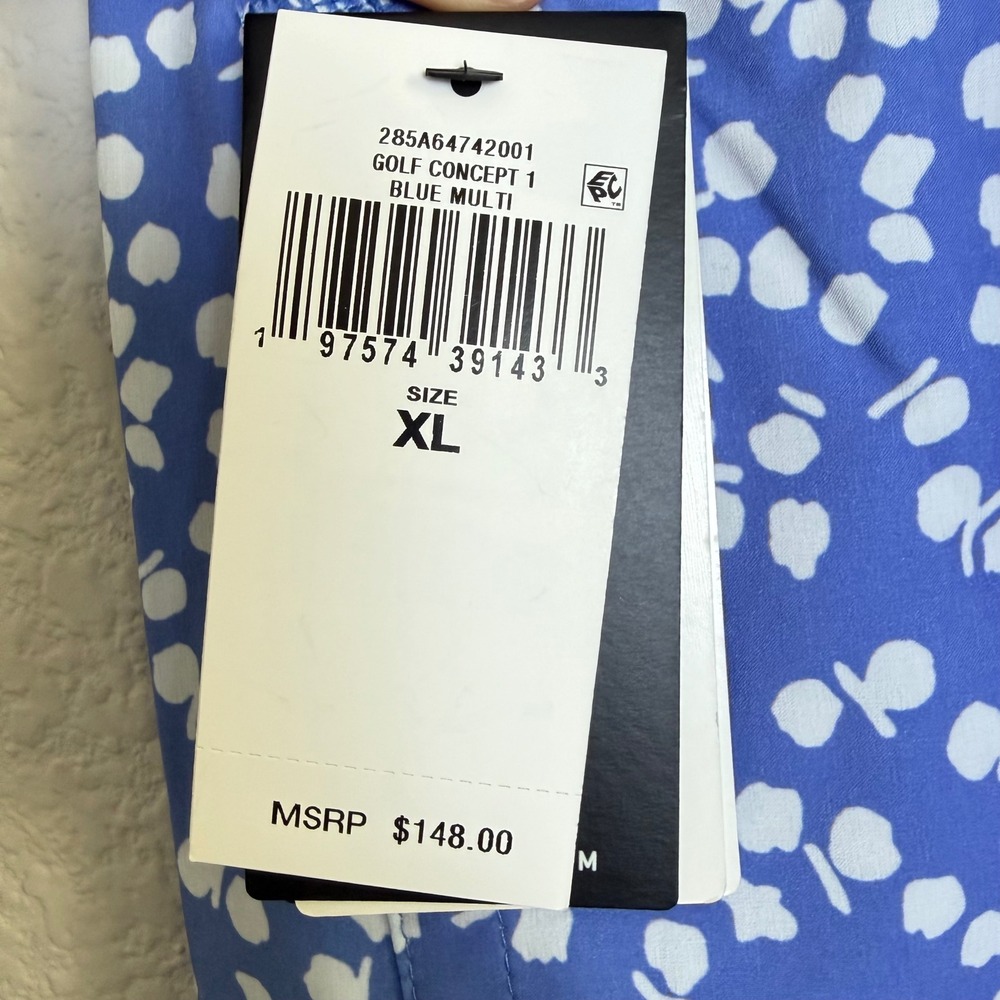 RLX Ralph Lauren Golf Concept 1 Skort Blue Multi Floral Water Repellent XL NEW - Picture 7 of 8